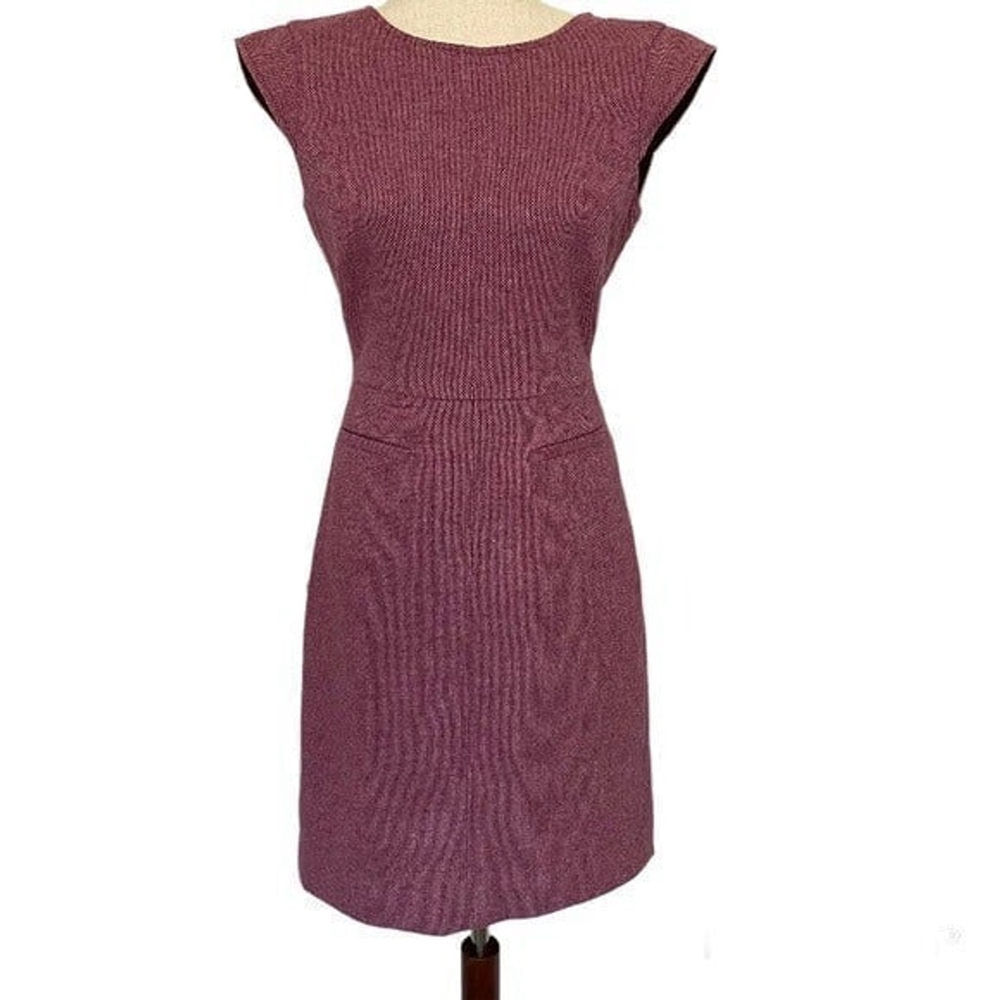 J. Crew Wool Blend Lined Tweed Dress Size 2 - Picture 3 of 11